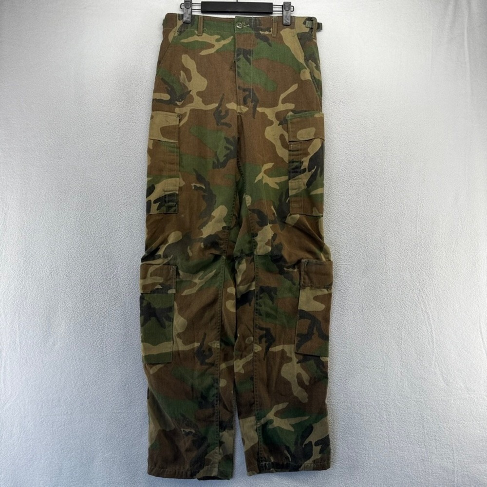 Vintage Military Pants Men's Small Long Green Aircrew Combat Camo Trousers Work